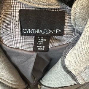 Cynthia Rowley blazer with sweatshirt lining